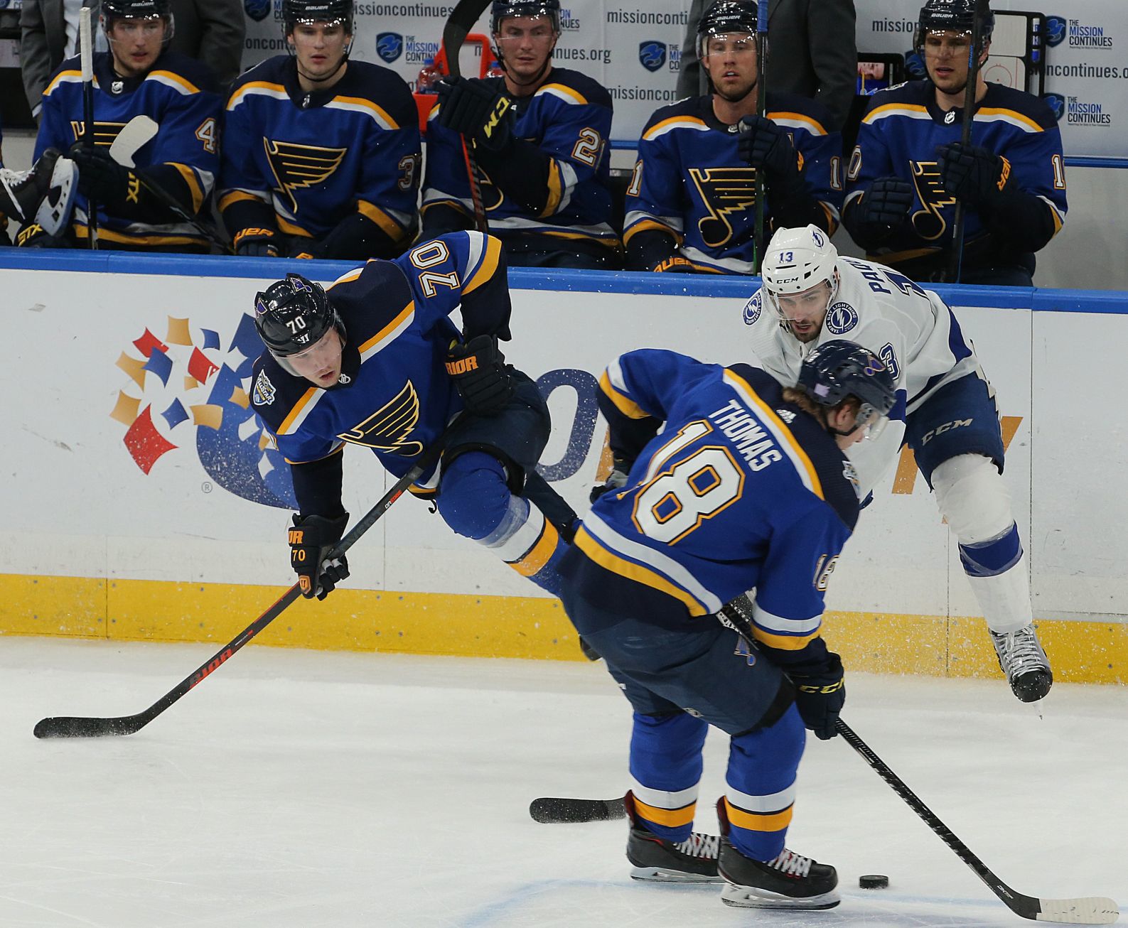 Blues host Lightning